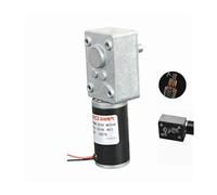 31MM Turbine Worm Gear DC electronic starter 12V 24V Torque 3RPM-250RPM Low Speed Self-Locking CW CCW Brush Permanent Magnet IINKUEYK(Green,12V Motor)