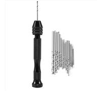 31Pcs Hand Drill Set Precision Pin Vise Micro-Mini Twist Drill Bits
