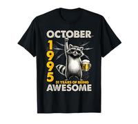 31st Birthday Raccoon Beer October 1995 Vintage 31 Years Old T-Shirt