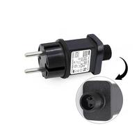 31V 9W Transformateur LED CZJUTAI IP44 Alimentation pour éclairage de Noël avec prise - Prise européenne (Socle à vis - Constant allumé - DC31V9W)