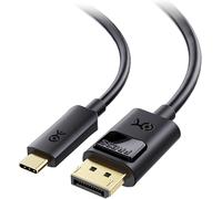 32.4 Gbps USB C DisplayPort Cable 1.4-1.8 m Supports 8K 60Hz/4K 240Hz (Thunderbolt 4 to DisplayPort, Display Port to USB C Cable) Black ¿ Compatible with MacBook XPS