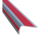 32,8 pieds par rouleau, tapis d'escalier flexible en caoutchouc PVC, ruban adhésif de sol avec bandes pour la maison, de sécurité et de prévention des blessures, enfants(Red,5 * 2.5CM/1.9 * 0.9IN)