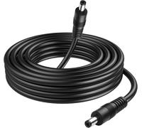 32.8ft DC 5521 Power Cord,18awg DC 5.5mm x 2.1mm Male to Male Power Adapter Cable for LED,CCTV,Car,Monitor,etc-10m (10m)