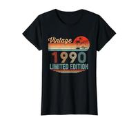 32 Ans Cadeaux Vintage 1990 édition limitée 32e Anniversaire T-Shirt Graphique avec Valeur