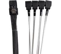 32 cm IPASS (SFF-8087) vers 4 SATA Droit W/bande latérale câble, Pb-free