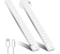 32 Cm Led Cabinet Lighting With Motion Sensor, 5000 K 1500 Mah Led Under Cabinet Lighting For Kitchen Night Light Stairs Hallway Storage 60 Led Cupboard Light
