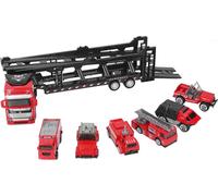 32 -cm -voiture -camion pour garçons avec 6 petits vifs séparables collection de feu de retraite