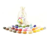 32 Couleurs Crayons Cailloux Sachet Coton Mousseline Crayon Rocks Multicolore