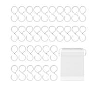 32 Crochets En Forme De S Et 1 Sac De Rangement, Crochet Anti-Chute, Crochet Polyvalent, Crochet En Plastique, Adapté Pour La Cuisine, La Salle De Bain, Le Jardin.