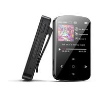 32 Go Mini USB MP3 Sport Media Player 1,5 pouces écran couleur sans fil Bluetooth 4.2 avec clip portable fente pour carte TF, noir