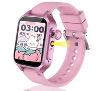 32 Jeux Montre Connectée Enfant, Montre Intelligente Enfant avec 22 Bâtiments Célèbres, 3 Modes Sportifs, Livres Audio&Cartes d'étude, Réveil, MP3, Podomètre, Mode École, Cadeaux des Filles et Garcons
