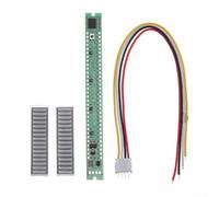 32 LED Bar Array Indicateur de niveau Musique Audio Affichage Analyseur VU Mètre avec Vitesse Réglable et Mode AGC pour équipement sonore professionnel