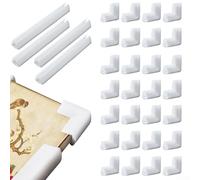 32 manchons d'angle en mousse pour cadres et miroirs offrant une protection durable pour les coins fragiles des ménages (A)