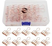32 Mm Rose Gold Drawing Clips-Pack Of 15