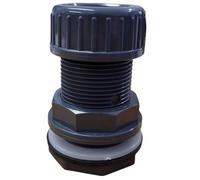 ø 32 mm Traversée de paroi pvc + écrou de serrage - jardiboutique