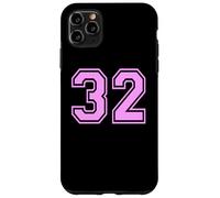 32 numéro Trente-Deux Sports Universitaire Fille Assortie Coque pour iPhone 11 Pro Max