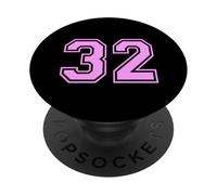 32 numéro Trente-Deux Sports Universitaire Fille Assortie PopSockets PopGrip Adhésif