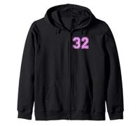 32 numéro Trente-Deux Sports Universitaire Fille Assortie Sweat à Capuche