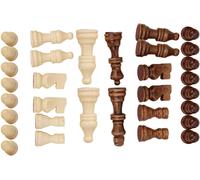 32 Pcs En Bois Pièces D'échecs Internationales Avec Pas De Conseil, Portable International Pièces D'échecs Tournoi Staunton Pièces D'échecs Divertissement Conseil Jeu Ensemble