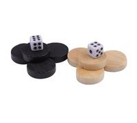 32 pcs en Bois vérificateurs, Backgammon Pieds Checkers Wooden Board Games Pieces Jouant aux jetons de Jeu pour Les Enfants Qui apprennent Le Camping