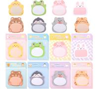 32 Pcs Notes Autocollantes Animaux, Marque Page Adhesif, Étiquettes Autocollantes Mignonnes En Forme De Mémo, Onglets De Livre Onglets D'annotation Amusants Pour La Maison, Le Bureau Et L'école