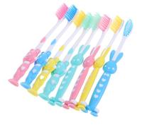 32 Pièces Brosse à Dents pour Garçon et Filles Pp, Tête Souple | Base à Ventouse, Formes Ours et Lapin, Nettoyage Doux, Lot en Vrac pour Tout-petits