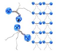 32 Pièces Cloche D’Alarme de Pêche à Double Alerte | Acier Inoxydable, Clips Métalliques, Alerte Sonore Nette, Visibilité Simple, Usage en Mer, Étanche