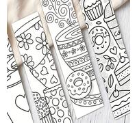 32 pièces de signets colorés sur le thème du café. Ces signets et séparateurs de page uniques et délicats sont le cadeau parfait pour les mordus de livres, les amateurs de livres et les enseignants, a
