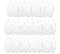 32 Pièces Disque Acrylique Vierge, Ornements Cercles Acryliques Clairs avec Trou pour Cadre Photo Peinture DIY Porte-clés et Projet d'Artisanat (2mm, 2 Pouces)