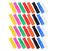 32 Pièces Embouts de Paille en Silicone 8mm Multicolores | Manchon Détachable, Usage Quotidien à Maison, pour Pailles en Verre ou Smoothie, Prise Sûre