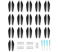 32 Pièces Hélice pour DJI Mini 4 Pro/3 Pro Hélice de Rechange pour DJI Mini 4 Pro/3 Pro Accessoires de Drone Exclusifs Vis & Tournevis Argentés
