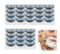 32 pièces lames mach3, remplacement mach 3 haute performance, lames de rechange mach 3 à triple couche pour un rasage de près