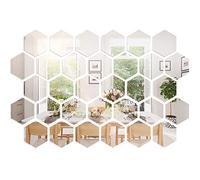 32 Pièces Miroir Acrylique Amovible Sticker Mural Décalque Décoration de la Maison (Style 2)