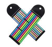 32 Pièces Ruban Fluorescent Transparent Amovible pour Notes et Papiers, | Indexation Discrète pour Recherche et Réunions, Base Transparente, sans Résidu Adhésif, Compact