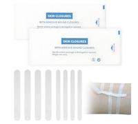 32 Pièces Stérile Bandes de Fermeture de Plaie, 2 Tailles. Stéri-Strips/Sparadraps pour Petites Blessures. Bandes Adhésives Respectueuses de la Peau.