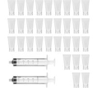 32 Pièces Tubes Vides Transparents,30ml Tube De Crème Vide Conteneurs Cosmétiques Rechargeable Flacon De Voyage Pour Lotion Échantillons De Shampooing.[K149]