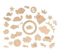 32 Silhouettes - Jolies Comptines - Bois Beige G