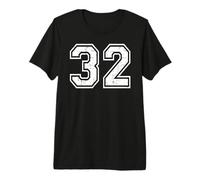 32 Sports d'équipe numéro Trente-Deux Grunge Varsity Matching T-Shirt Haut de Gamme
