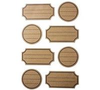 32 stickers kraft avec pointillés