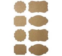 32 stickers kraft baroques