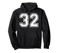 32, Trente-Deux, Sports d'équipe, Correspondance Graphique, Varsity Sweat à Capuche