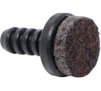 32 X Finned Insert Tips With Felt/Black/Ø 5-6 Mm/Round/Slider Pad With Felt Premium Quality For Tubular Feet