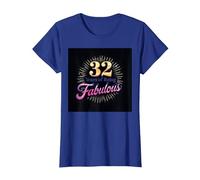 32 Years of Being Fabulous Cadeau d'anniversaire T-Shirt, Femme, Bleu Royal, M
