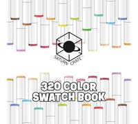 320 Color Swatch Book: Color swatch book compatible with Ohuhu Honolulu markers