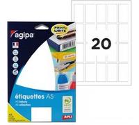 Etui A5 320 étiquettes banches 48.5*25 mm