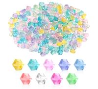 320 Pièces Cailloux Lumineux, Petits Cailloux Aquarium Fluorescent Multicolores Pierre Lumineuse, Pierre Decorative Jardin Exterieur pour Remplir Les Vases, Décorer Les Aquariums