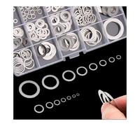 320 pièces Rondelles plates pour vis pour boulons M3 M4 M5 M6 M8 M10 M12 M14 M16 M20, Kit d'assortiment de rondelles ultra fines en acier inoxydable 304, Petit ensemble de rondelles(0.8mm Thickness Ki