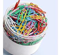 320 Trombones Bureau, 29 MM Petits Trombones, Trombones en Métal, Trombones en Métal avec Boîte, Multicolore Trombones de Papier, Pour Papiers, École, Fournitures de Bureau