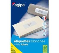 3200 étiquettes blanches - 100 feuilles A4 - 51x33,8mm Blanc G