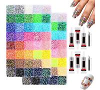 32000PCS 3mm Resin Rhinestone Gems for DIY Strass a Coller Bedazzling Kit Jewelry Making Dazzling 32000PCS Flat Back Rhinestone Gems for DIY Crafts 3 Pieces Tools Kit for Clothes Shoes Nail Art (2Pcs)
